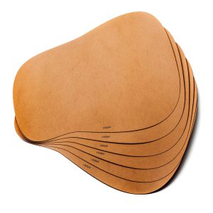 Jeu de 6 set de table cuir recyclé- teinte naturelle - art de la table