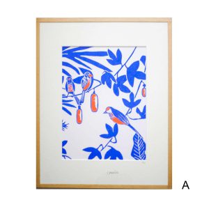 linogravure oiseaux perchés-morgane chouin linatelier