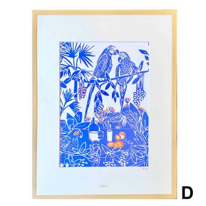 Linogravure-oiseaux-perchés-D