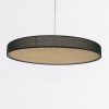 Suspension Eclipse 80 et eclipse 50, suspension cannage, luminaire cannage An°So Design L'Inatelier Nantes Déco Design et Artisanat français