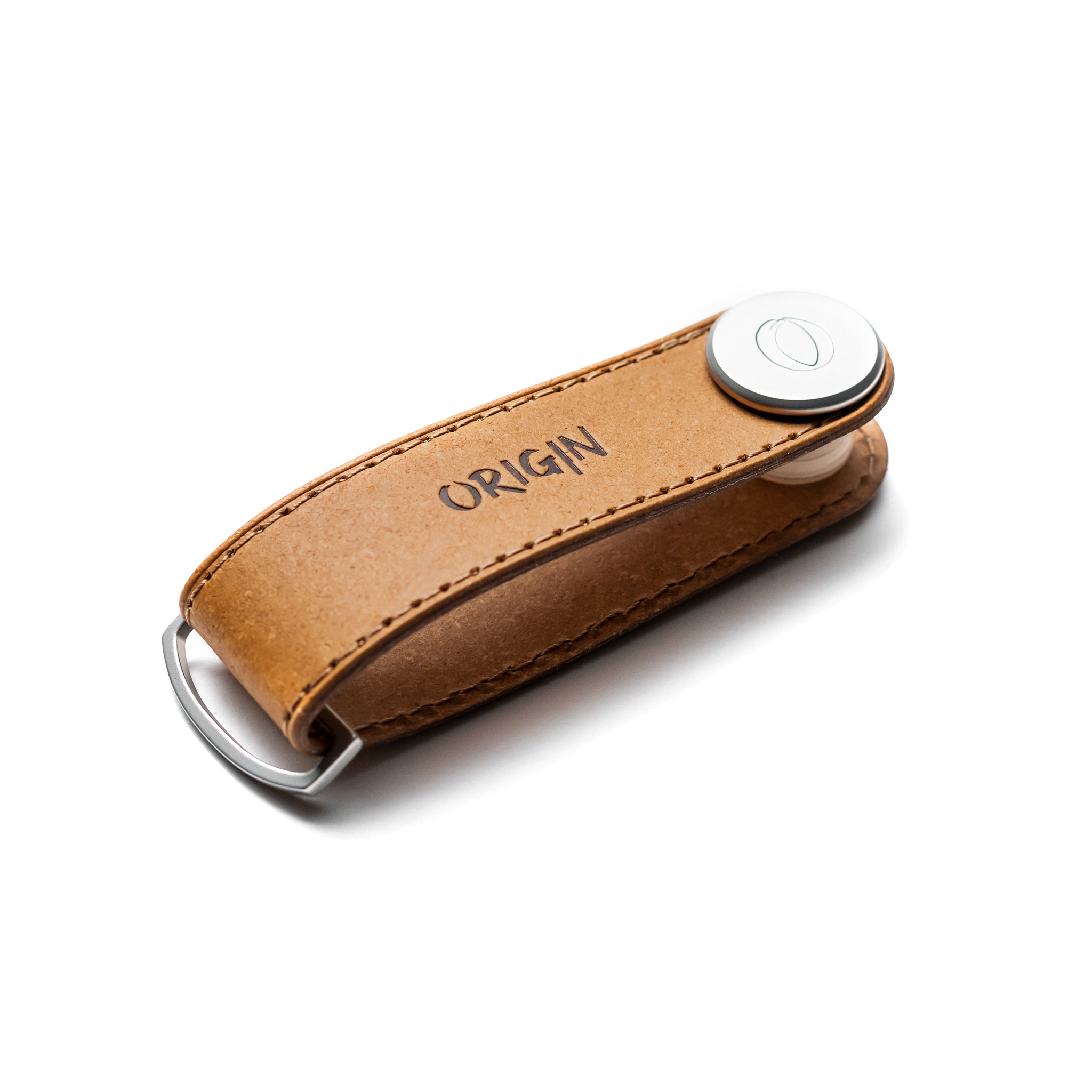 Porte-clés-vis-naturel-recyclé-cuir