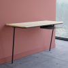 Bureau console KNGB - L'INATELIER 2-sur fond rouge-sans chaise