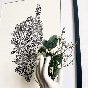 Affiche corse les petits plans linatelier made in france