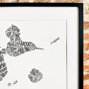Affiche Guadeloupe les petits plans linatelier made in france