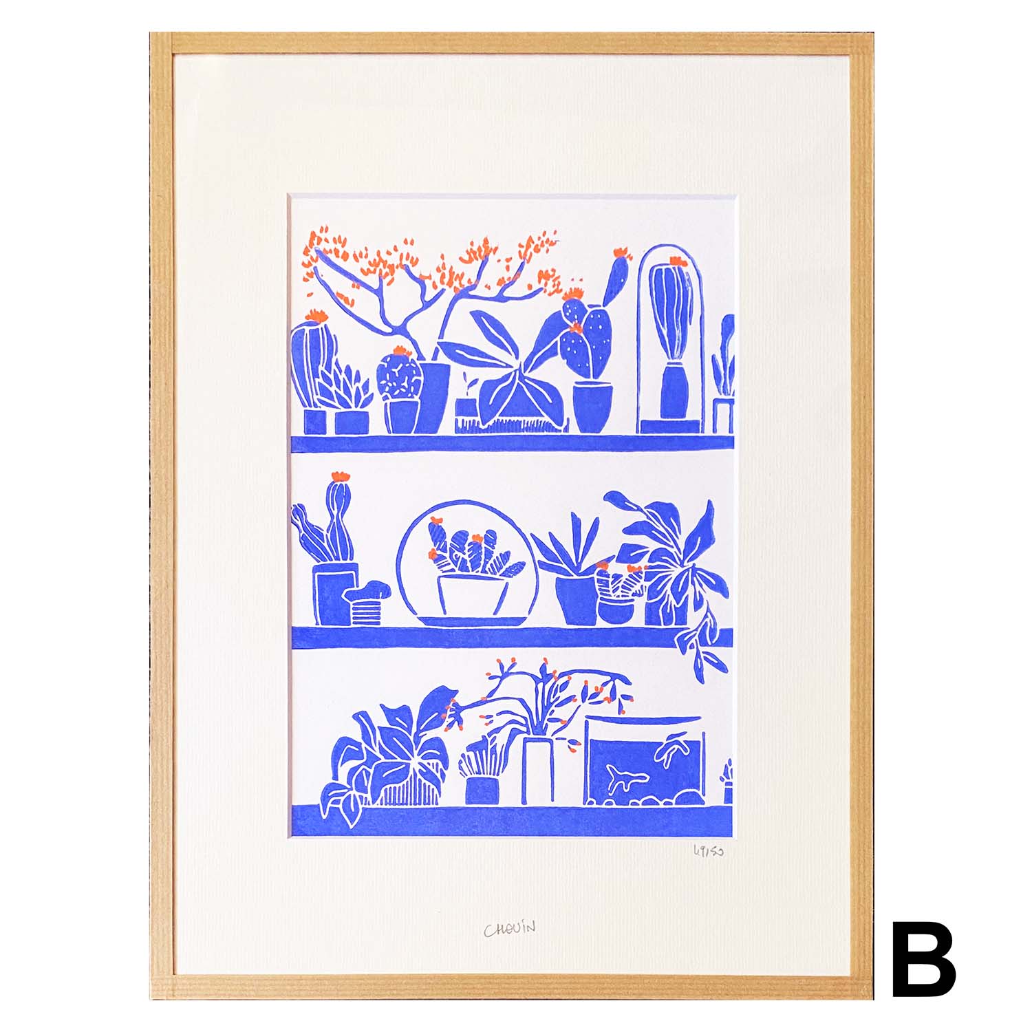 Linogravure - Morgane Chouin 'La Maison' 30 x40 cm – Image 3