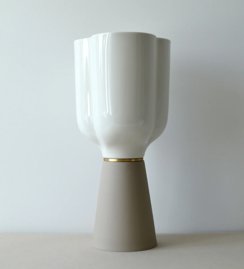 Lampe à poser en porcelaine