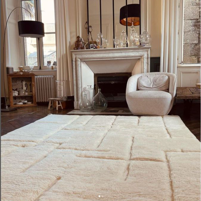 Tapis en laine - Escapade Marocaine - blanc 170 x 240 cm – Image 5